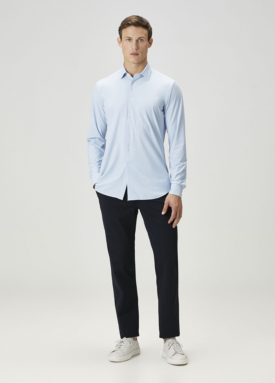 Corneliani Açık Mavi Gömlek görsel 2
