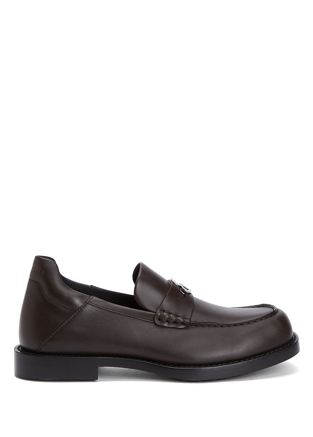 Balenciaga Comfy Koyu Kahverengi Kadın Deri Loafer