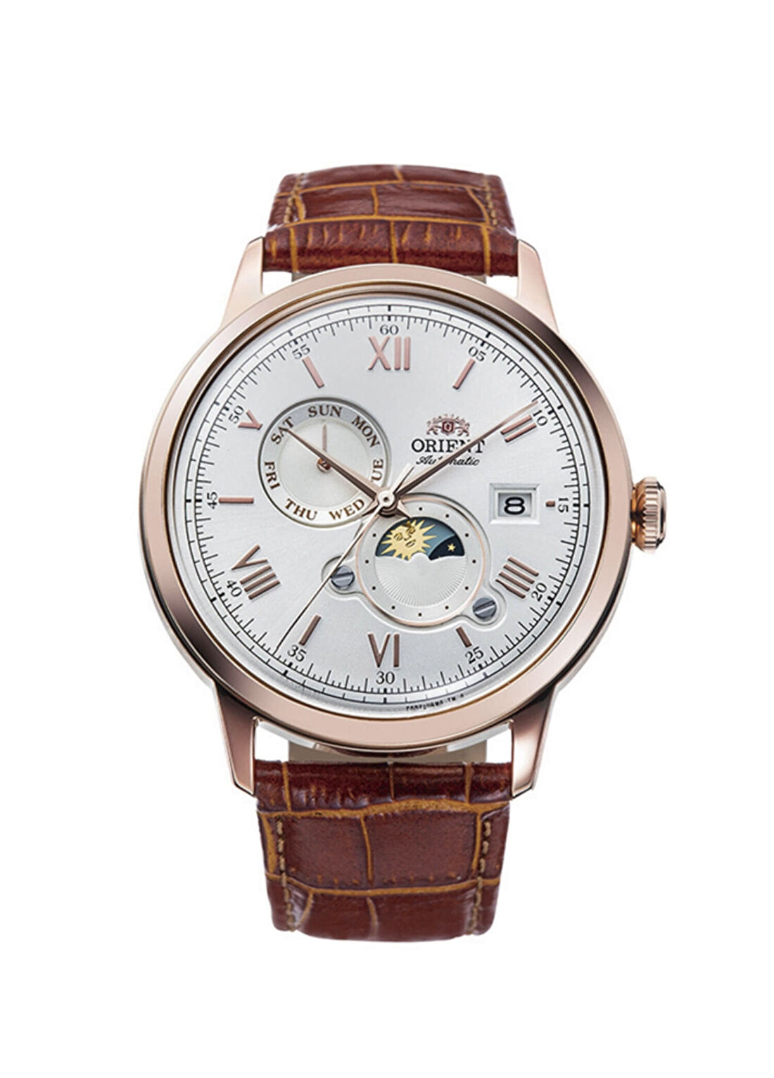 Orient RA-AK0801S30B Kahverengi Deri Erkek Kol Saati