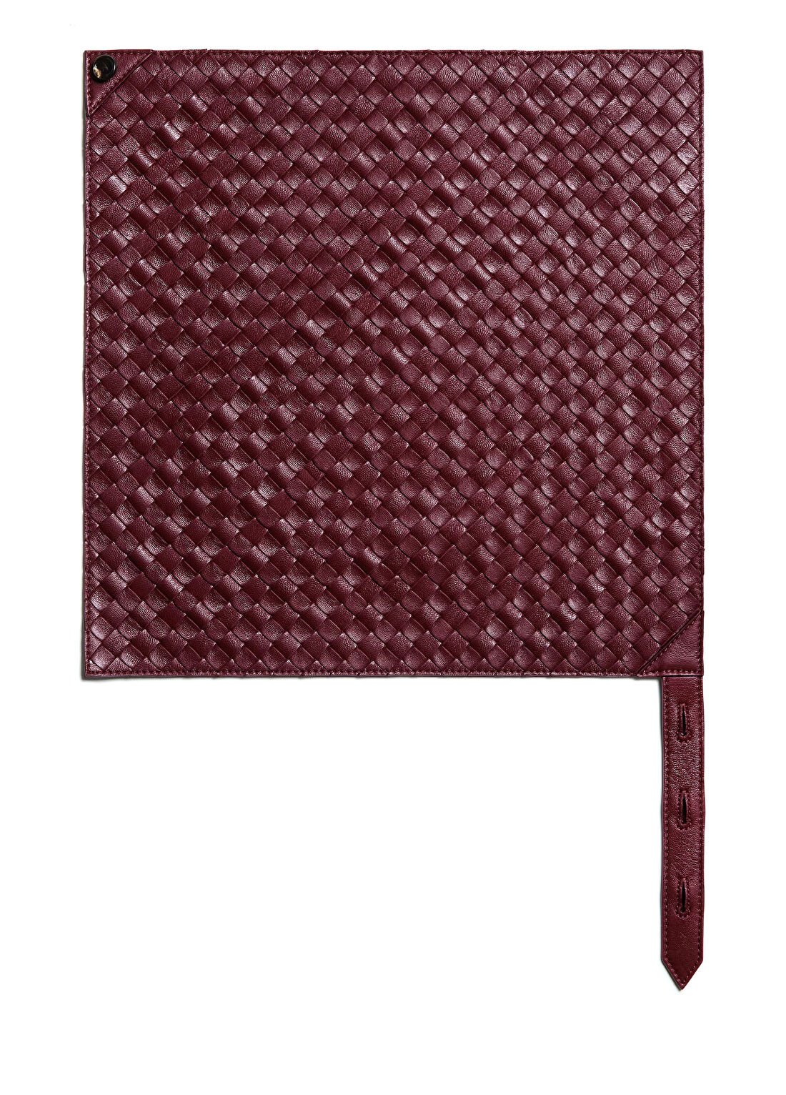 Bottega Veneta Bordo Kadın Deri Atkı