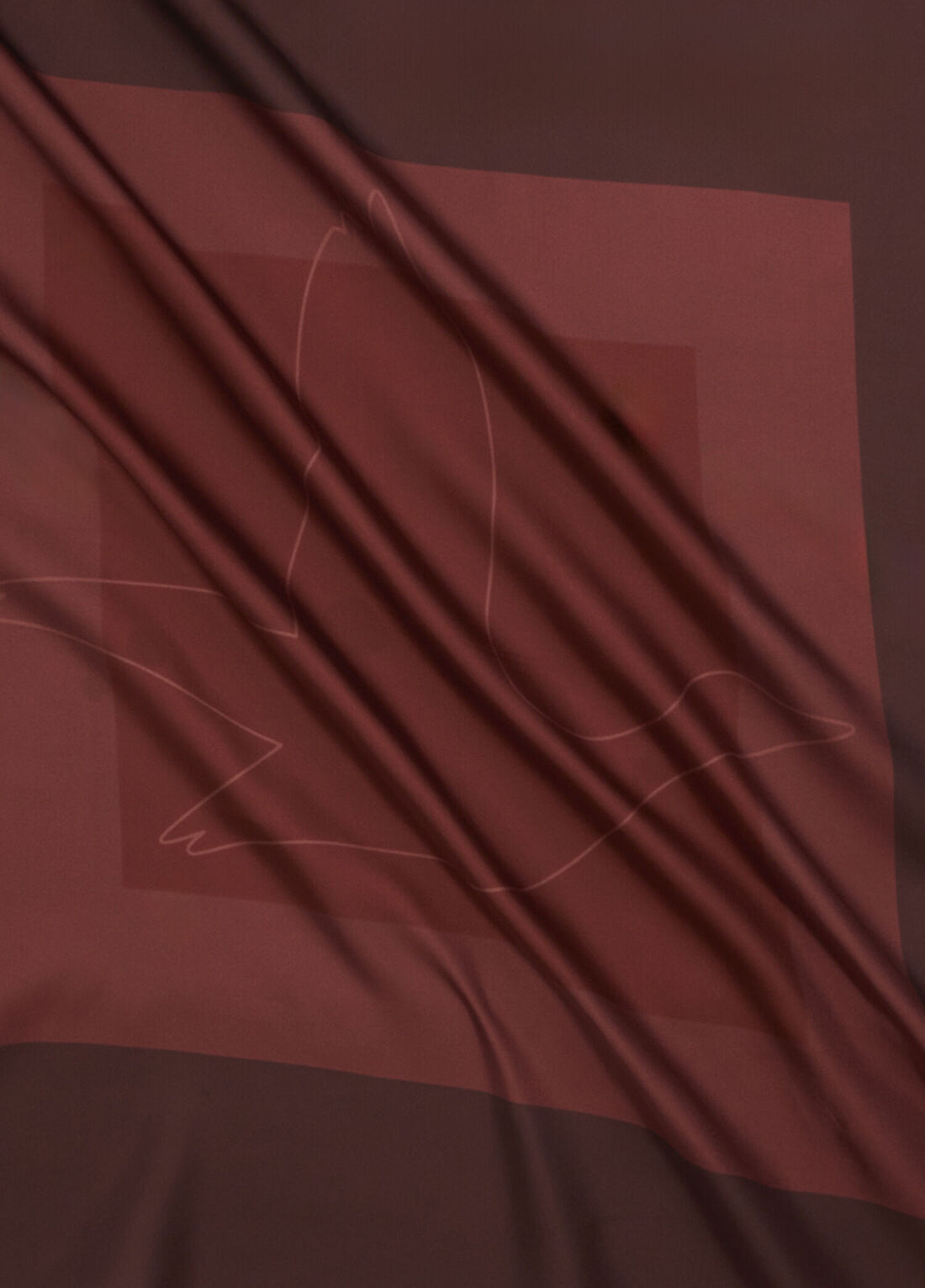 Beymen Club Bordo İpek Eşarp görsel 2