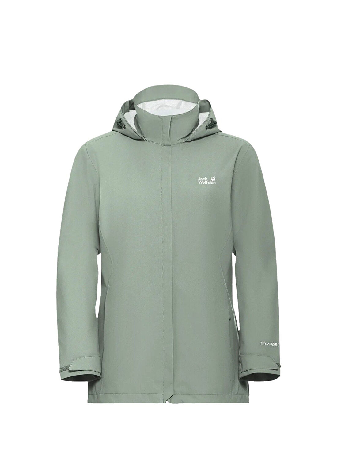 Jack Wolfskin Trailtime 2L Yeşil Kapüşonlu Kadın Outdoor Ceketi