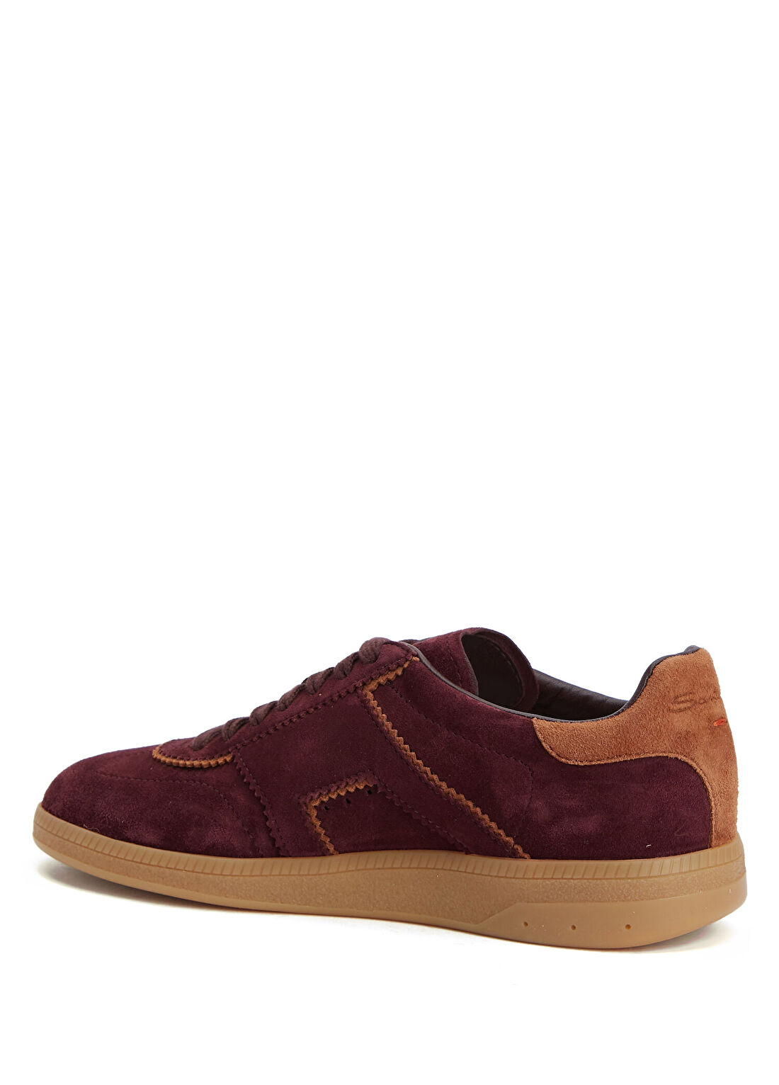 Santoni Bordo Kadın Süet Sneaker görsel 3