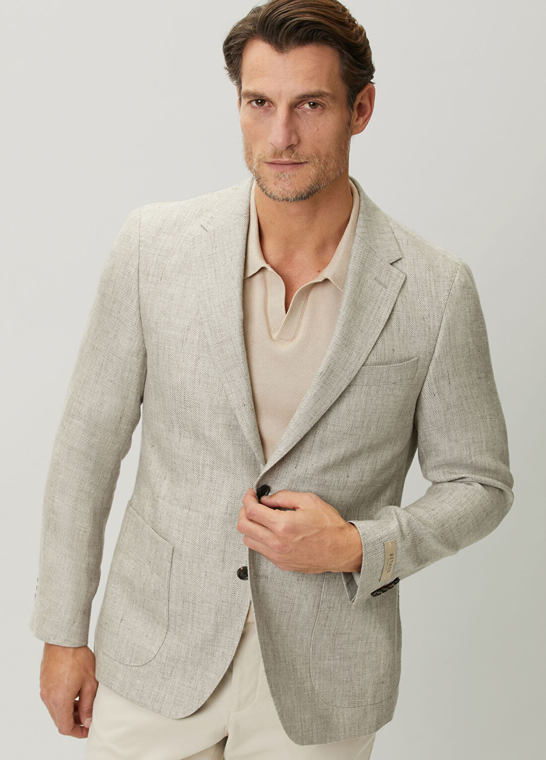 Beymen Collection Drop 7 Bej Keten Ceket