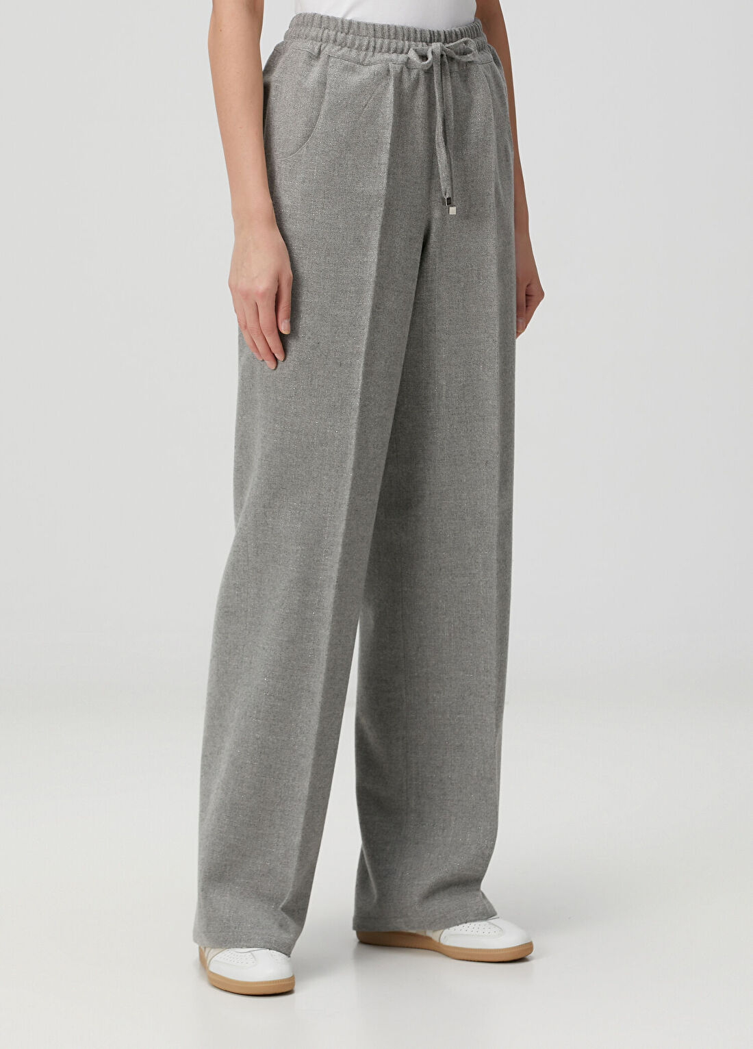 Kiton Gri Yün Pantolon görsel 2