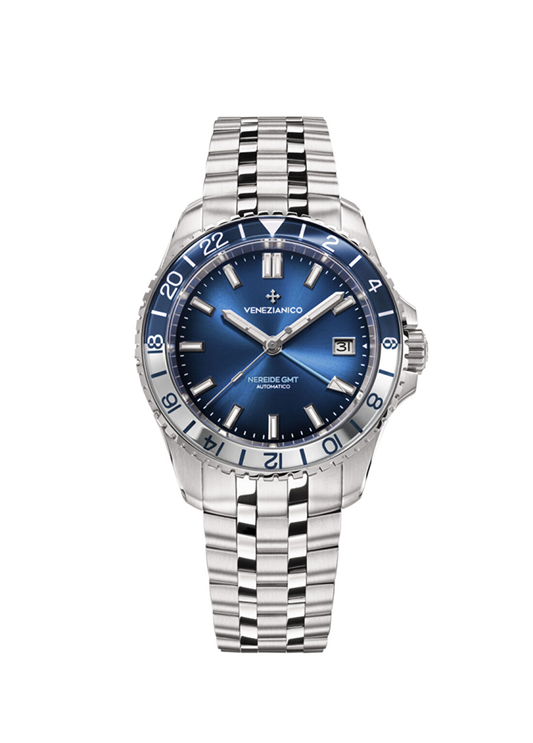 Venezianico Nereide GMT 3521511S Metalik Çelik Erkek Kol Saati