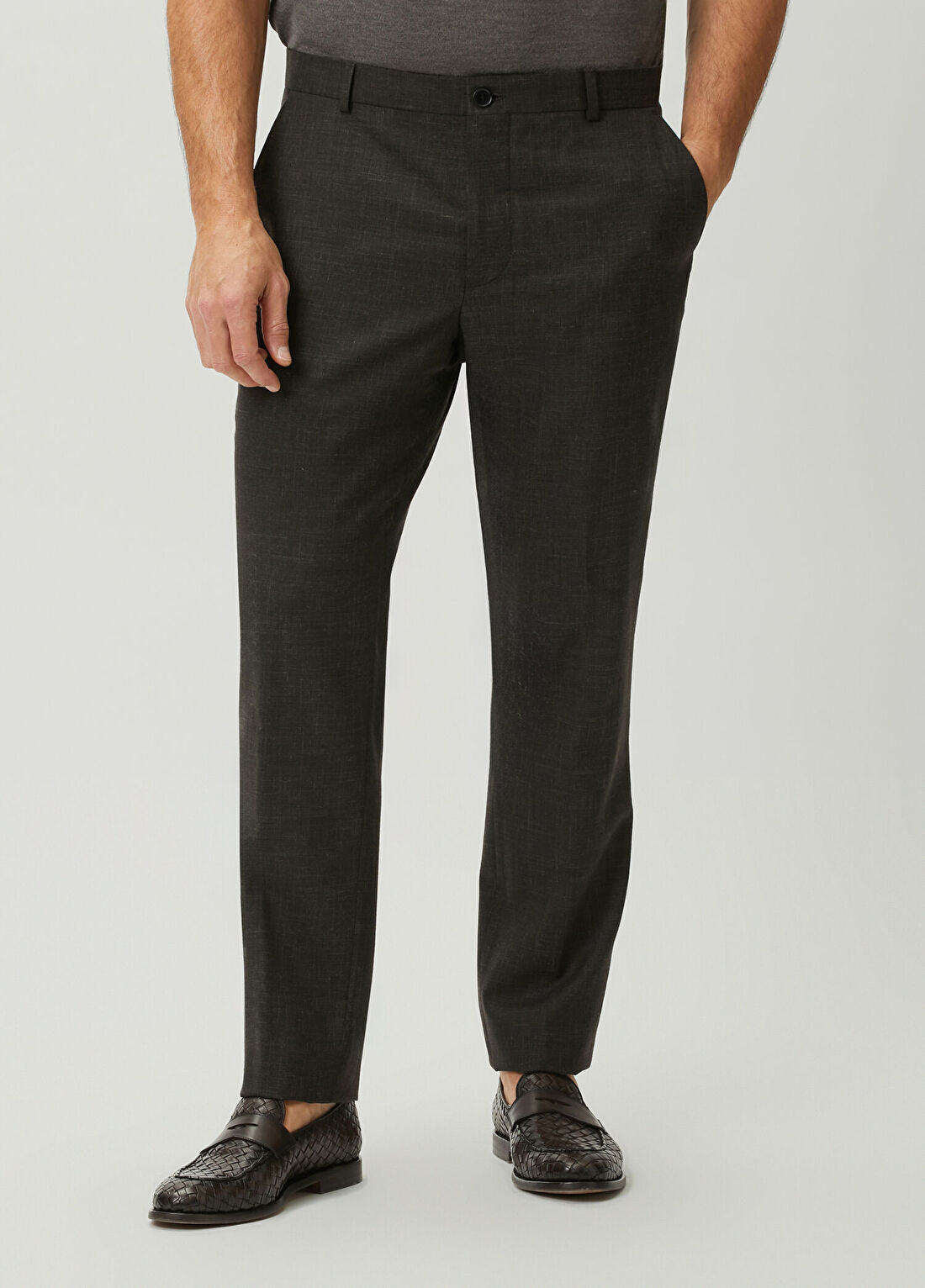 Beymen Collection Drop 7 Kahverengi Yün Pantolon görsel 3