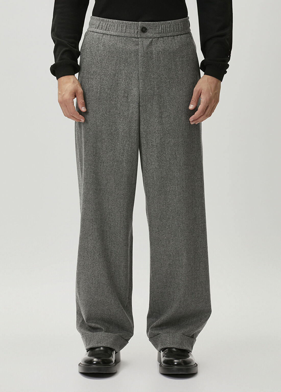 Giorgio Armani Gri Yün Pantolon görsel 2