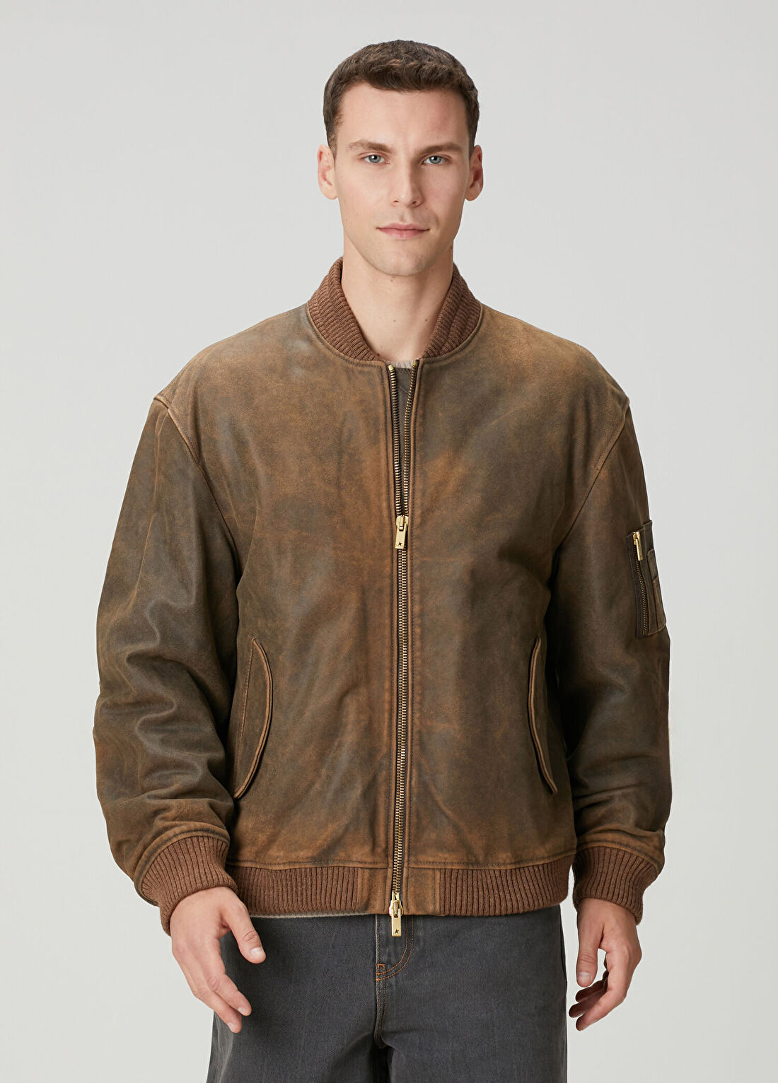 Golden Goose Kahverengi Deri Mont
