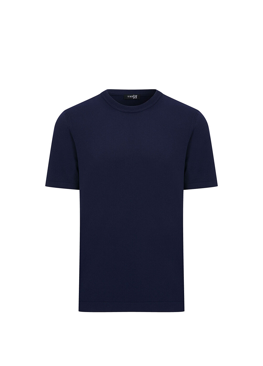 The B Vetra Lacivert Triko Slim Fit Kısa Kollu Erkek Kazak
