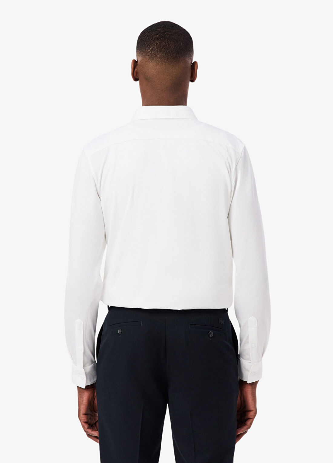 Lacoste Beyaz Slim Fit Uzun Kollu Erkek Gömlek görsel 3