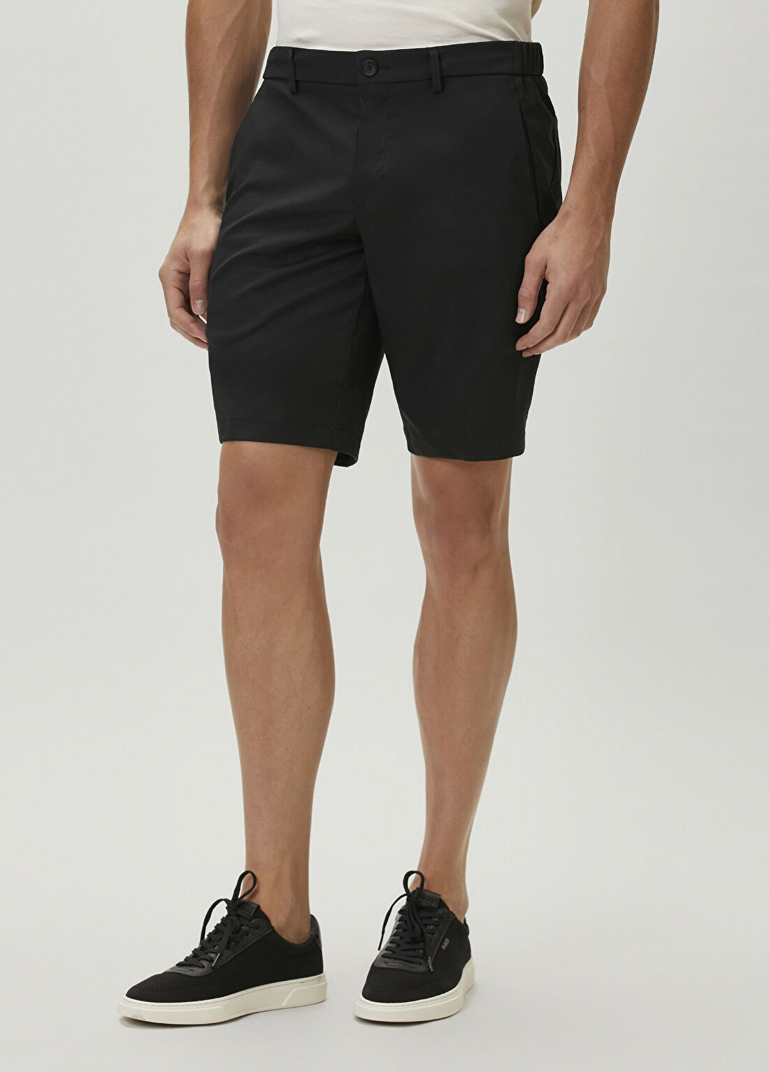 Boss Regular Fit Siyah Bermuda görsel 2