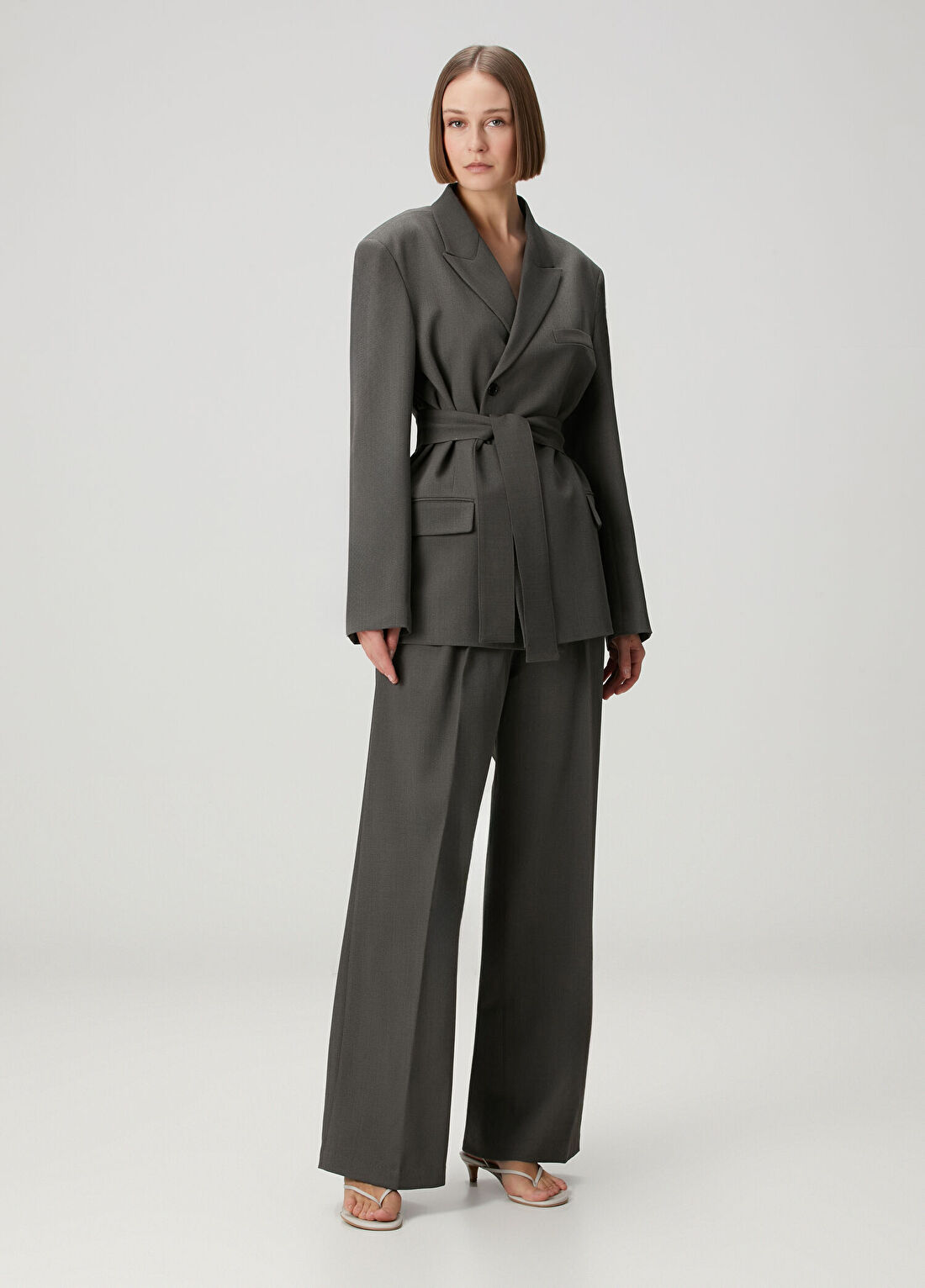 Studio Cut Gri Pantolon