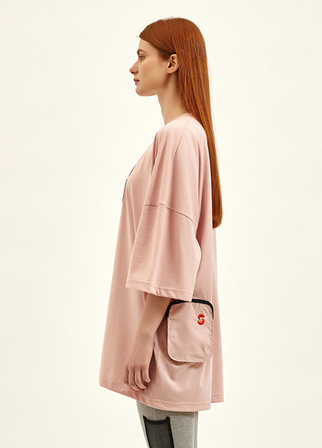 Nasaqu Pudra Oversize T-shirt görsel 2