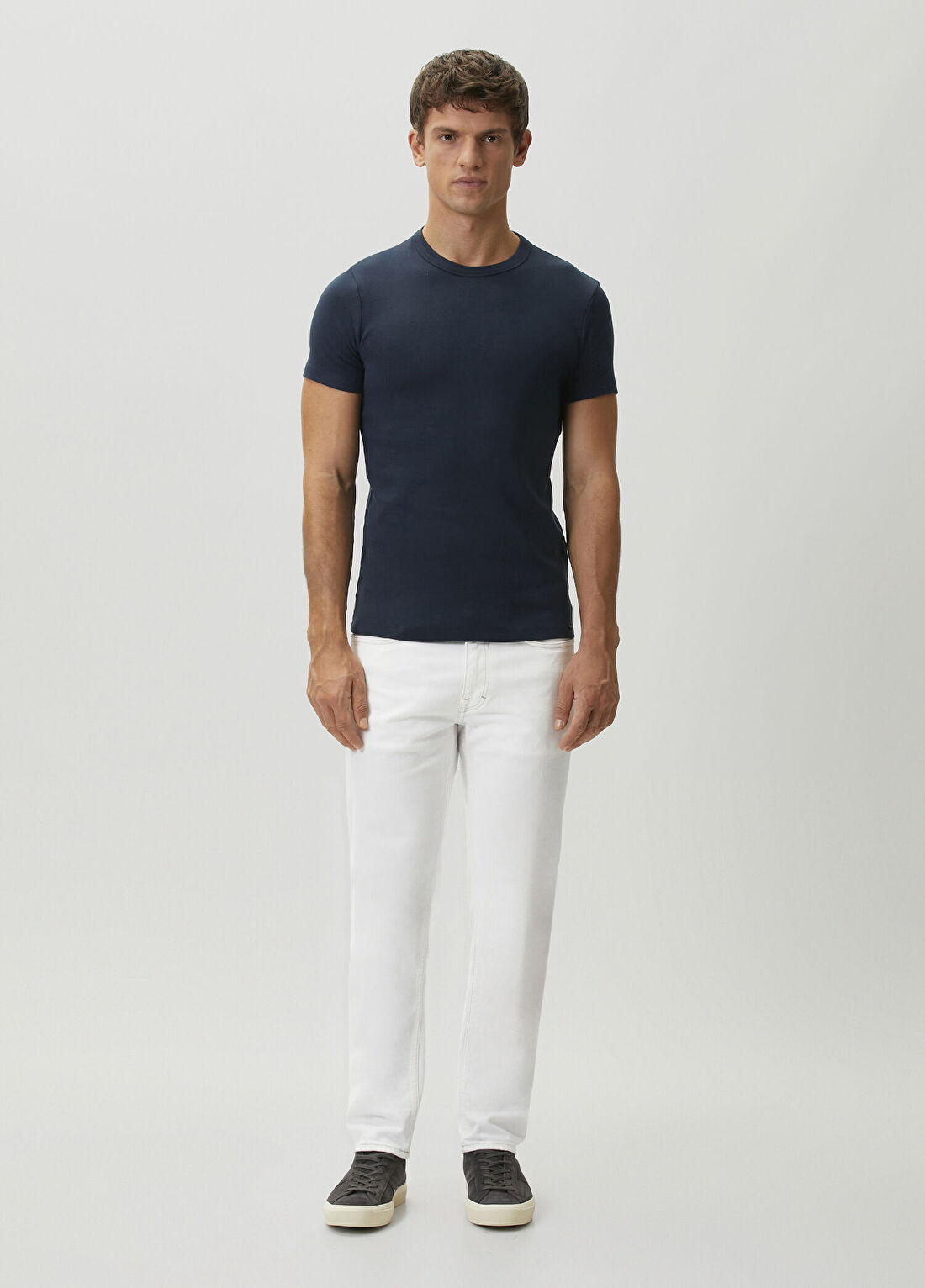 Tom Ford Lacivert Basic T-shirt görsel 2