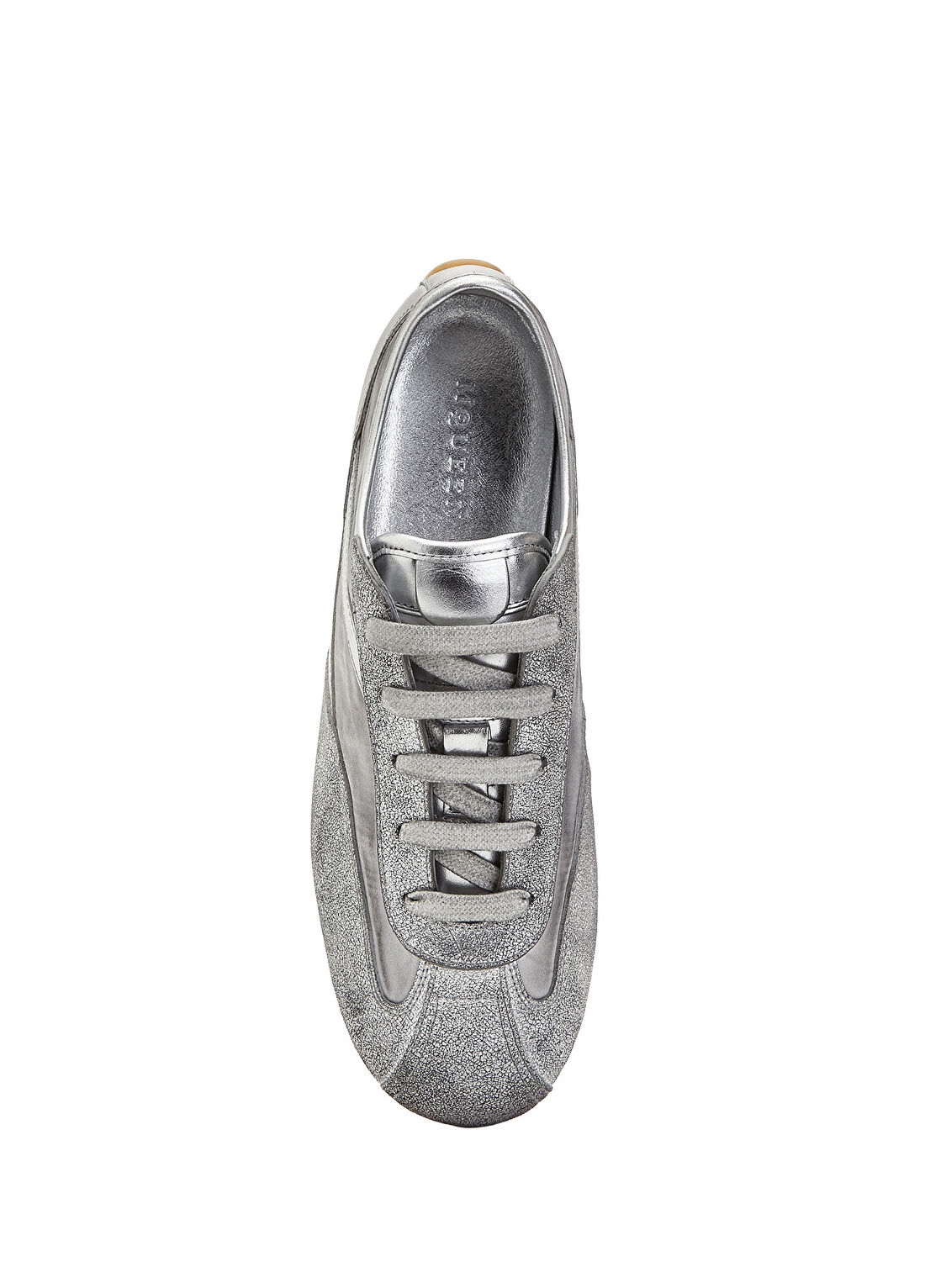 McQueen Boxe Silver Kadın Deri Sneaker görsel 4