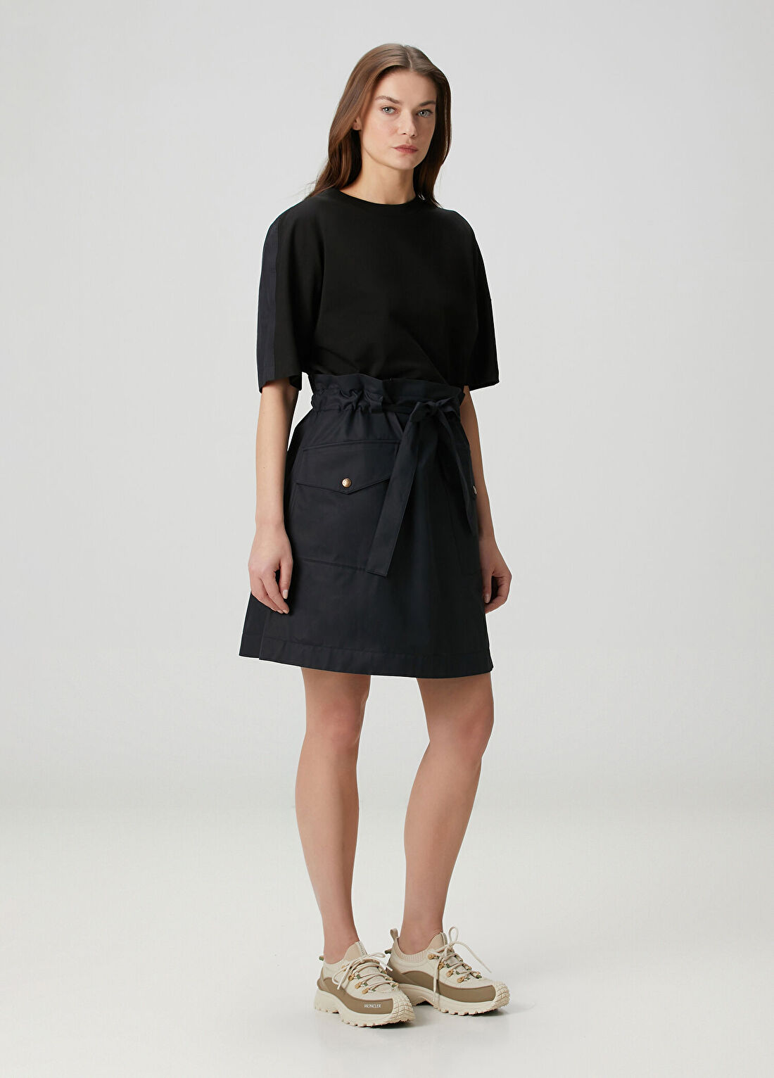 Moncler Siyah Mini Elbise