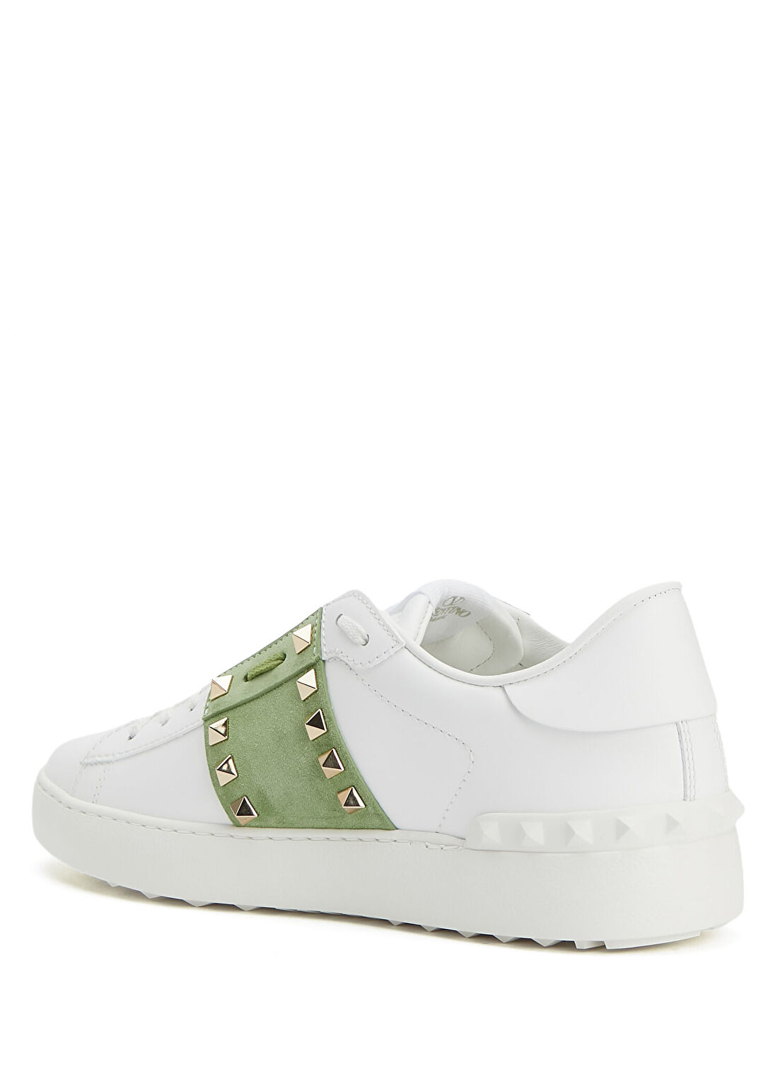 Valentino Garavani Open Royco Beyaz Yeşil Kadın Deri Sneaker görsel 3
