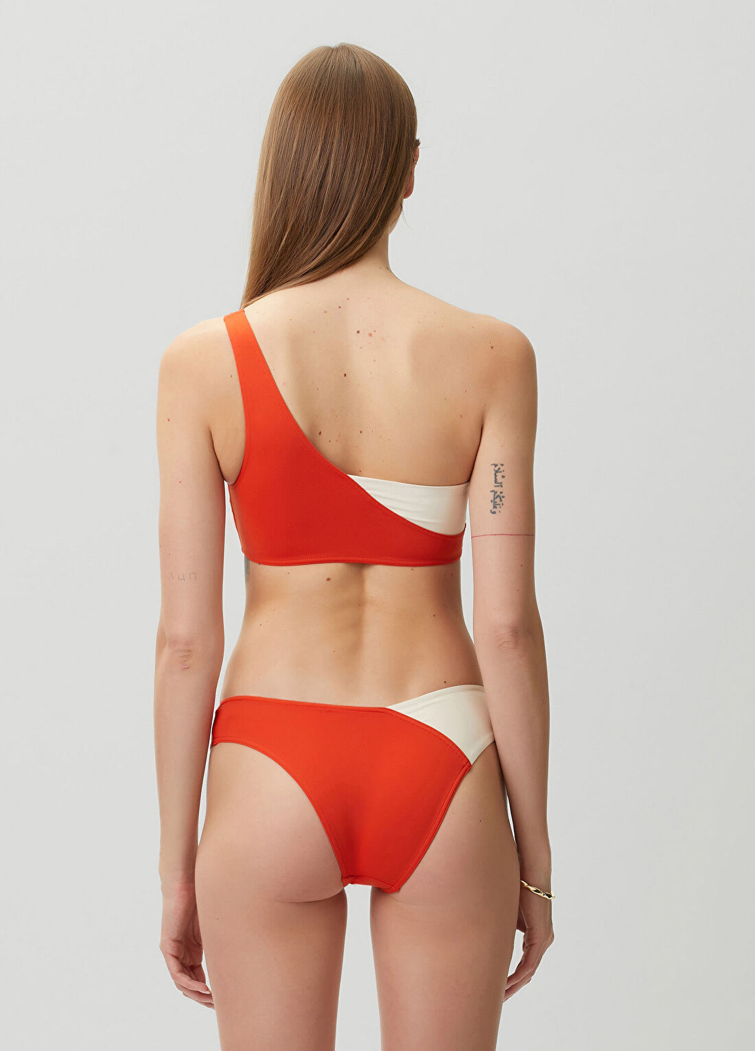 Eres Paradoxe Turuncu Beyaz Bikini Üstü görsel 4