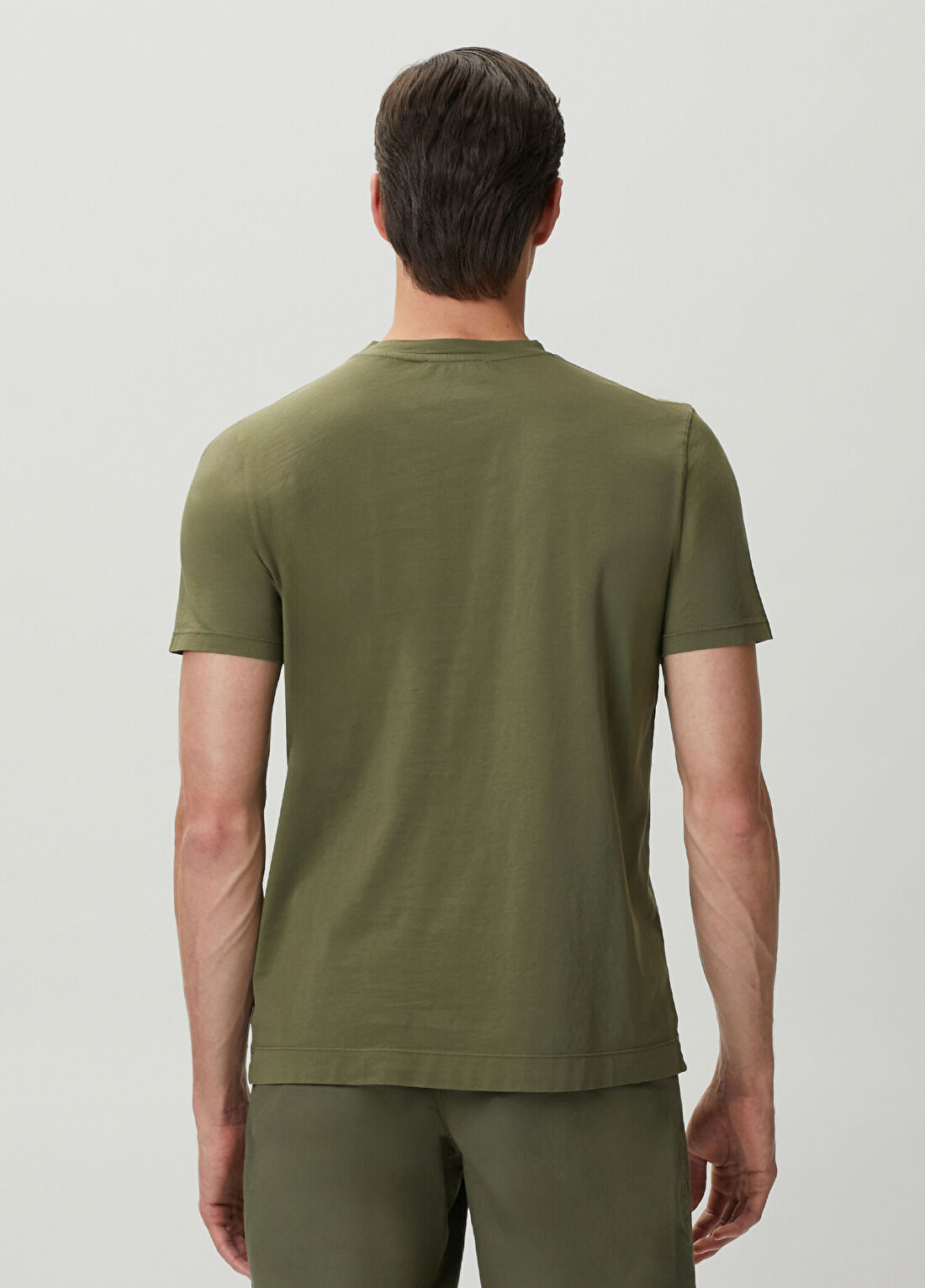 Boglioli Haki Basic T-shirt görsel 4