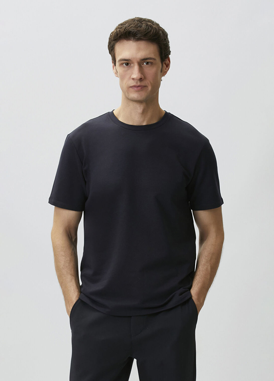 Network N-Tech Lacivert Basic T-shirt