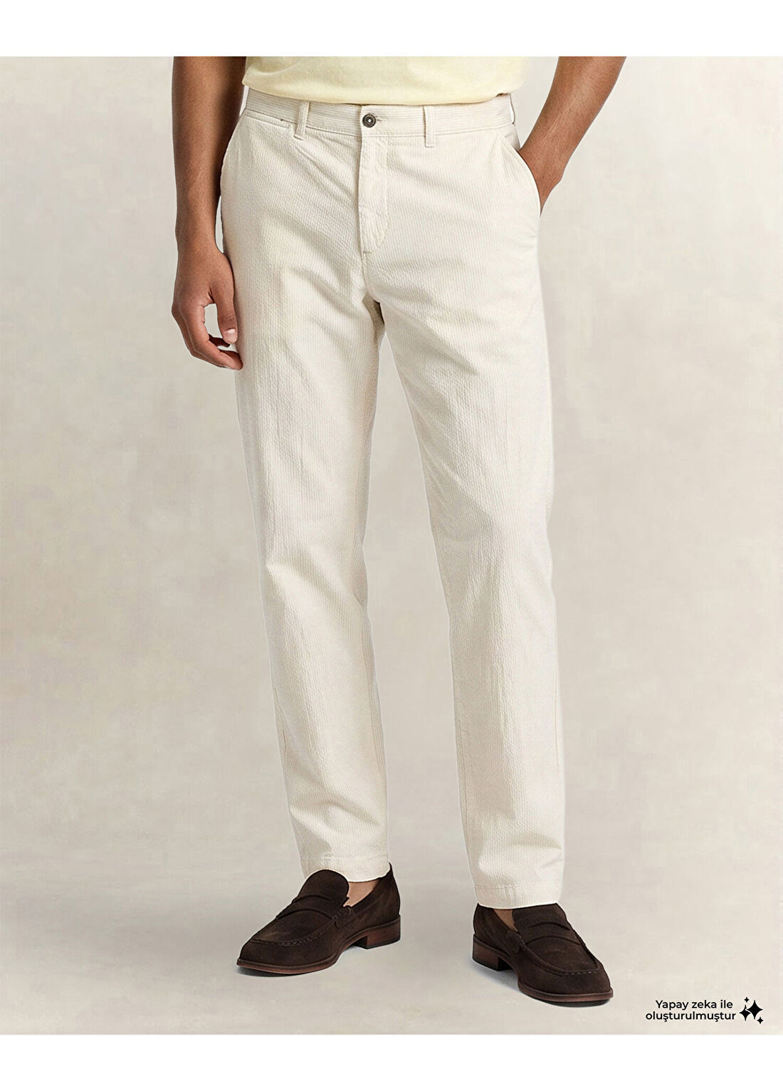 Gant Bej Regular Fit Erkek Pantolon görsel 3