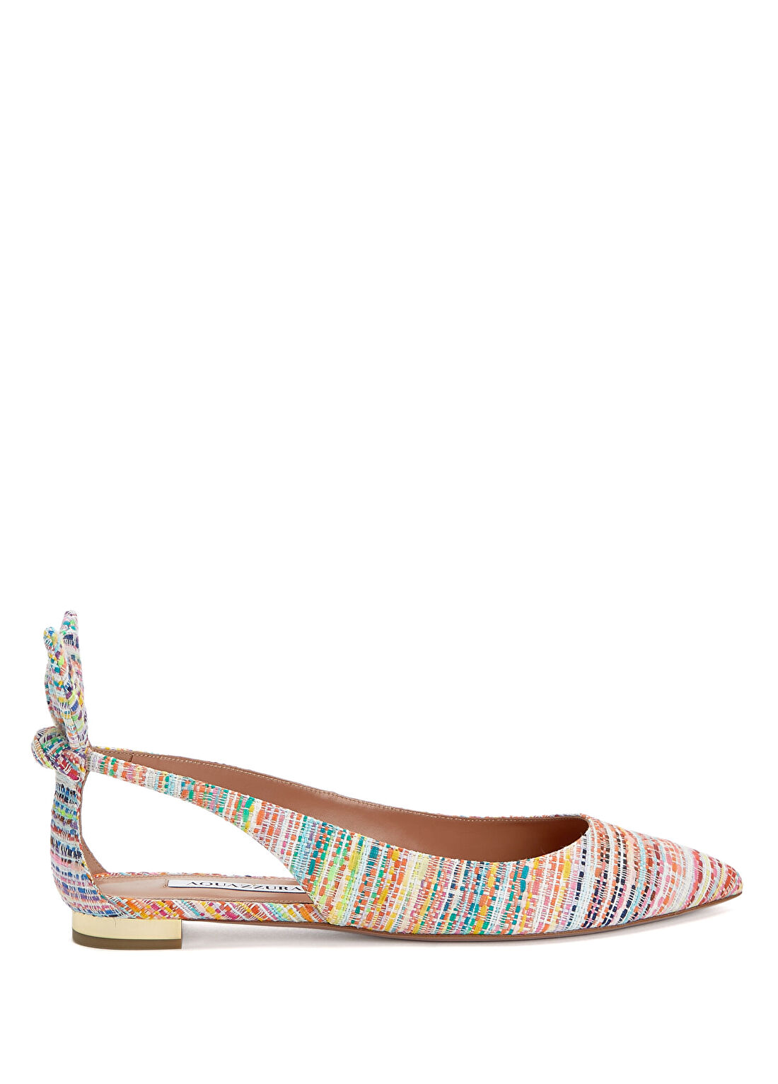 Aquazzura Bow Tie Colorblocked Babet