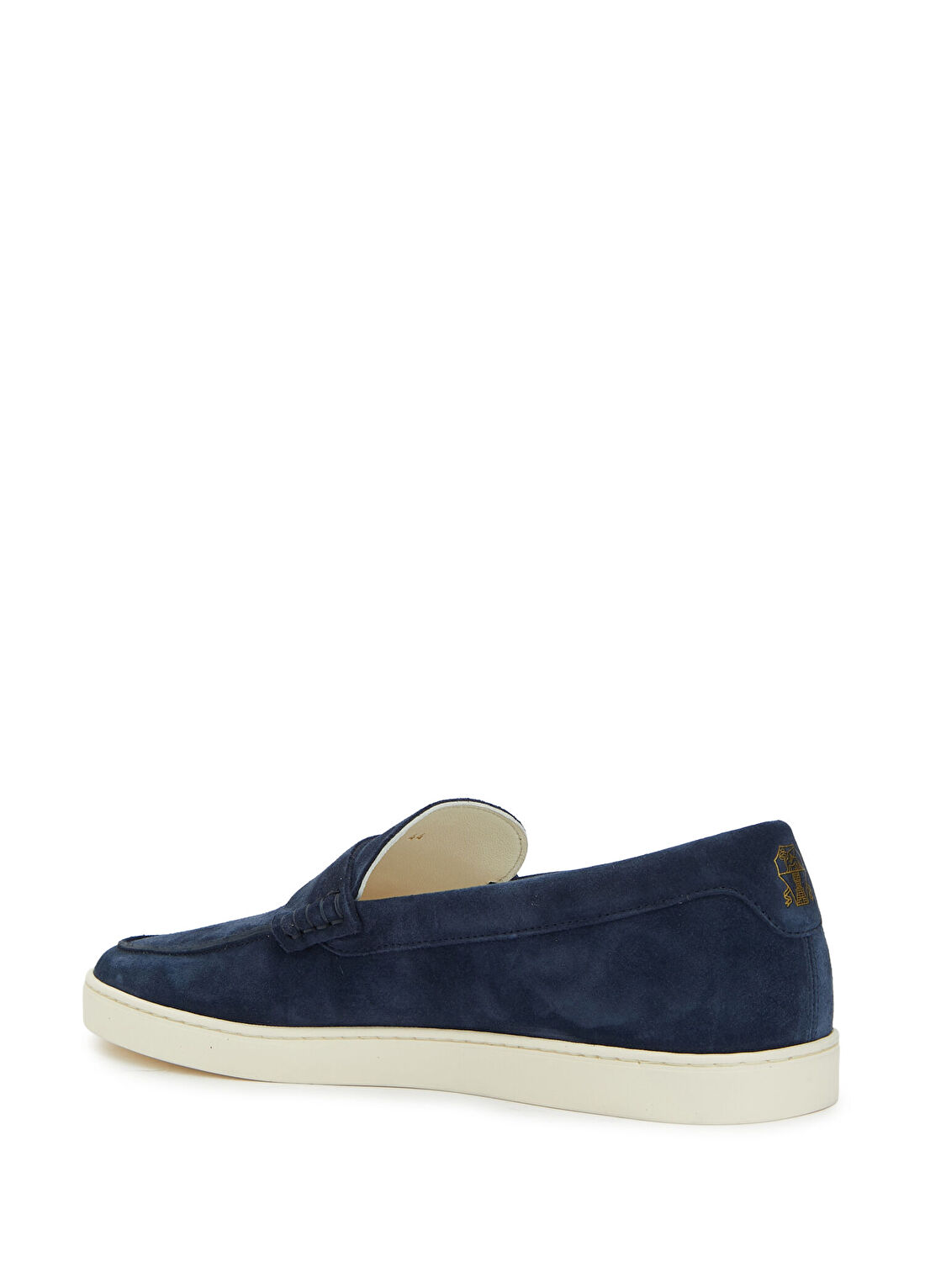 Brunello Cucinelli Lacivert Erkek Süet Loafer görsel 3