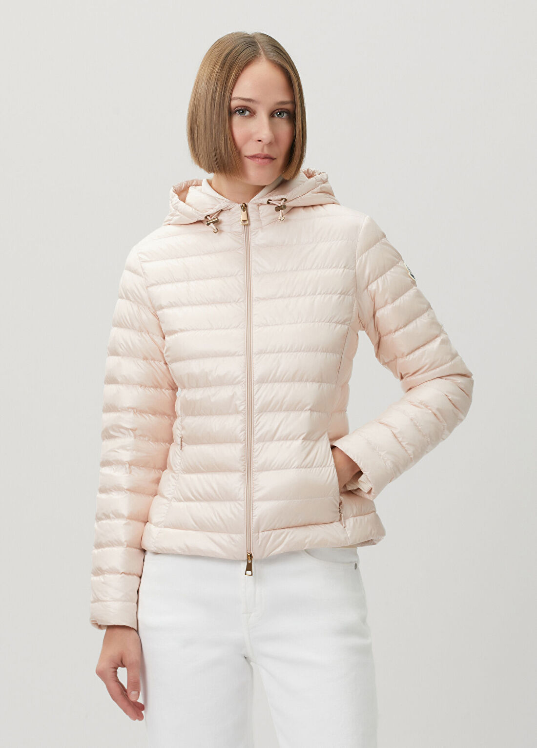 Moncler Igelhood Açık Pembe Kapüşonlu Mont