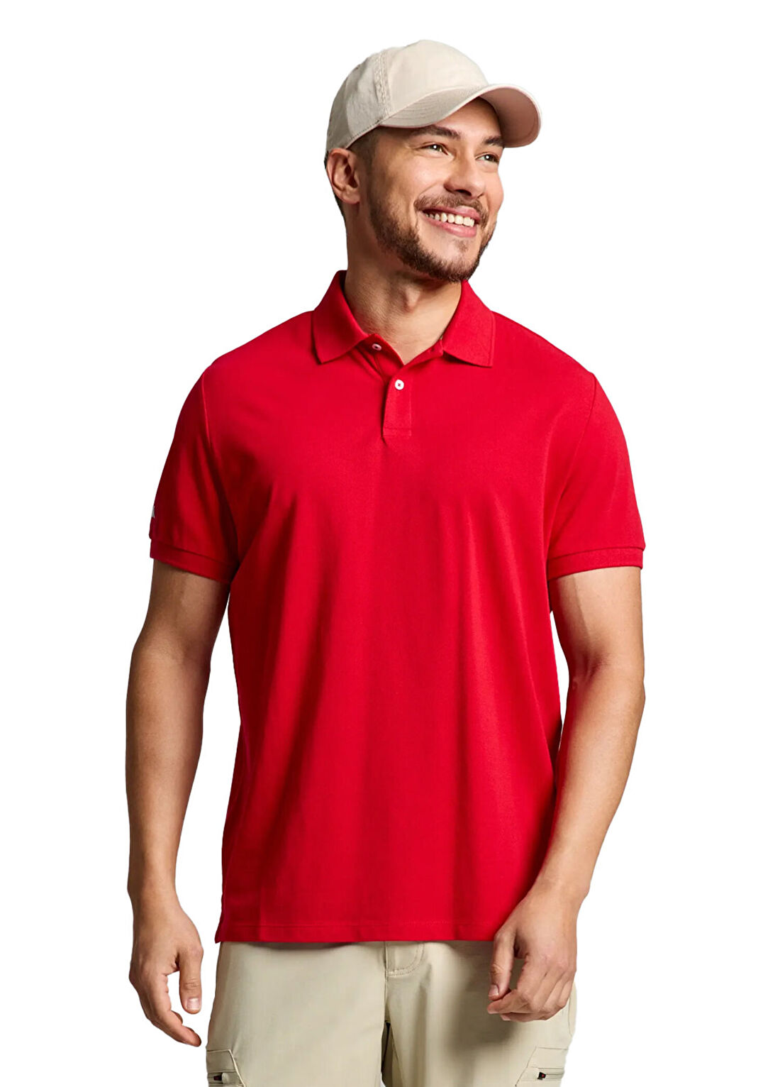 Slam Kırmızı Polo Yaka Kısa Kollu Erkek T-Shirt