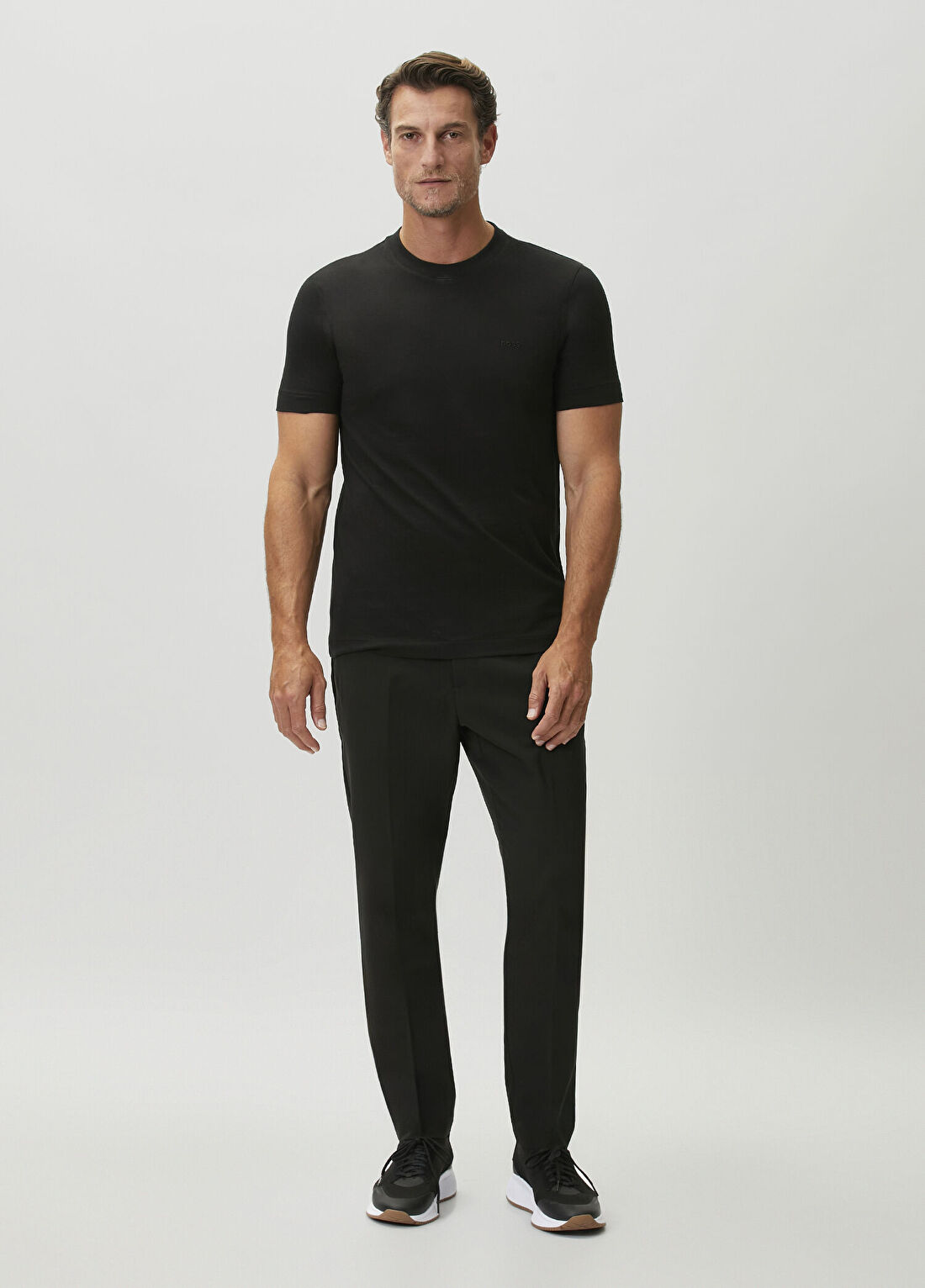 Boss Regular Fit Siyah T-shirt görsel 2