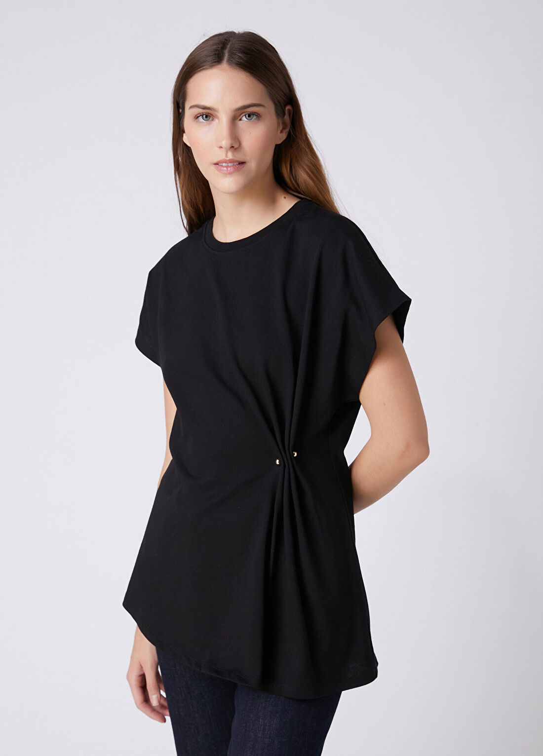 Beymen Club Siyah Broş Detaylı T-shirt