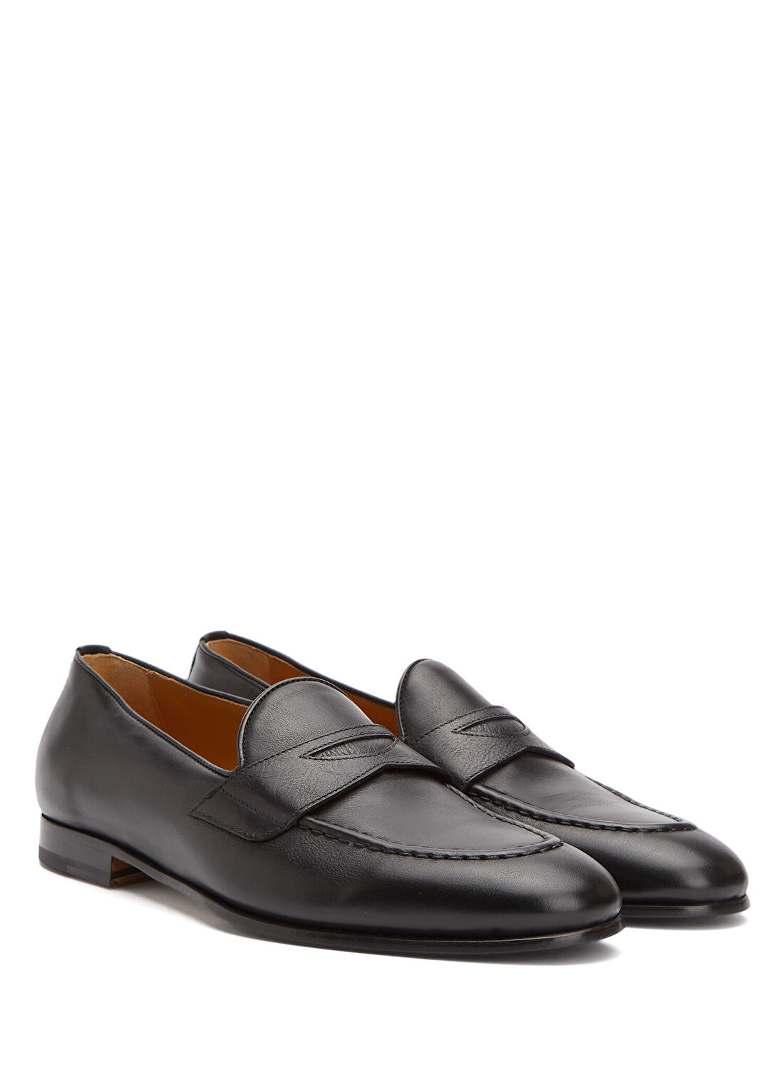 Kiton Siyah Erkek Deri Loafer görsel 2
