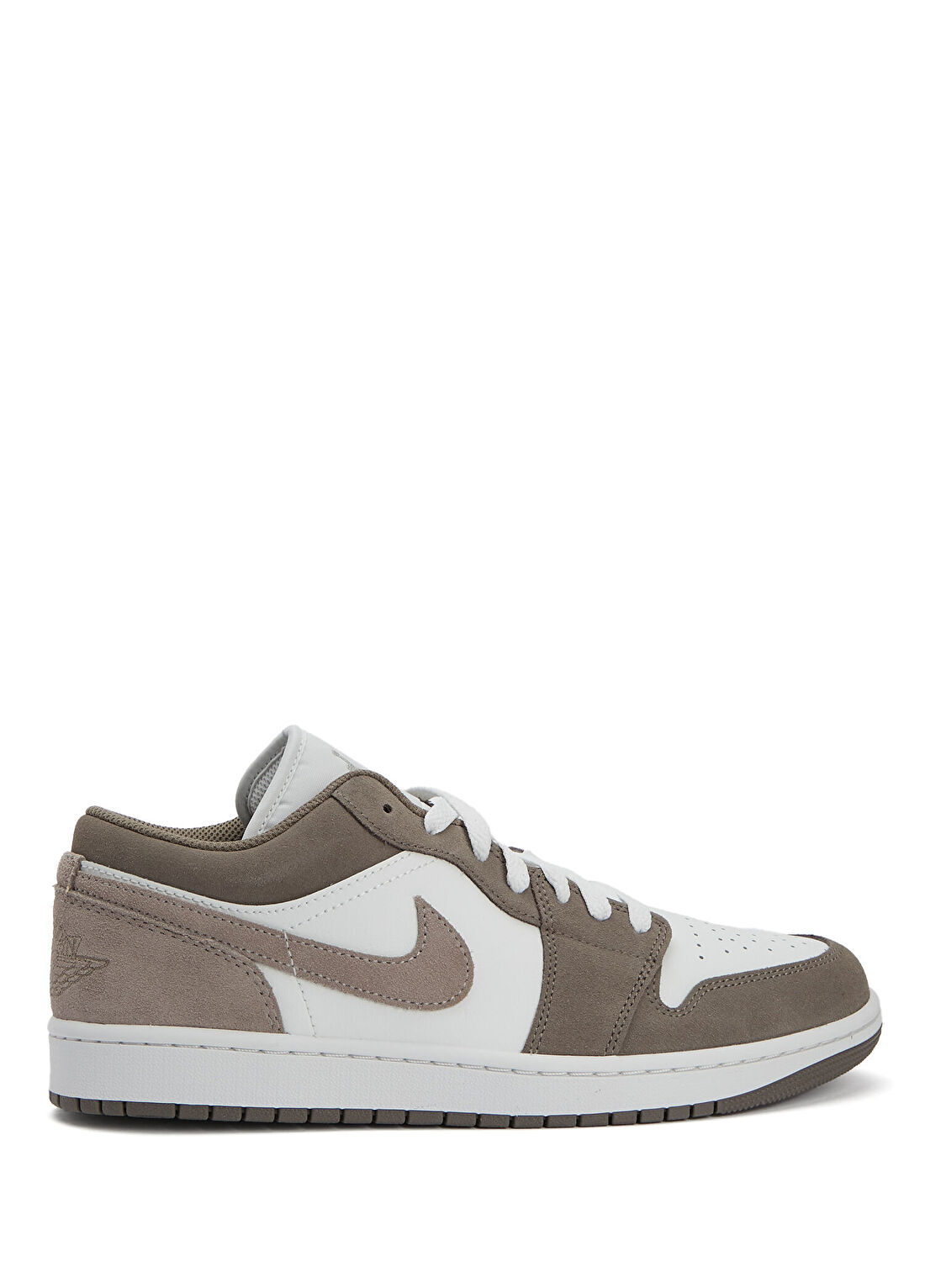 Nike Air Jordan 1 Low Siyah Gri Erkek Deri Sneaker