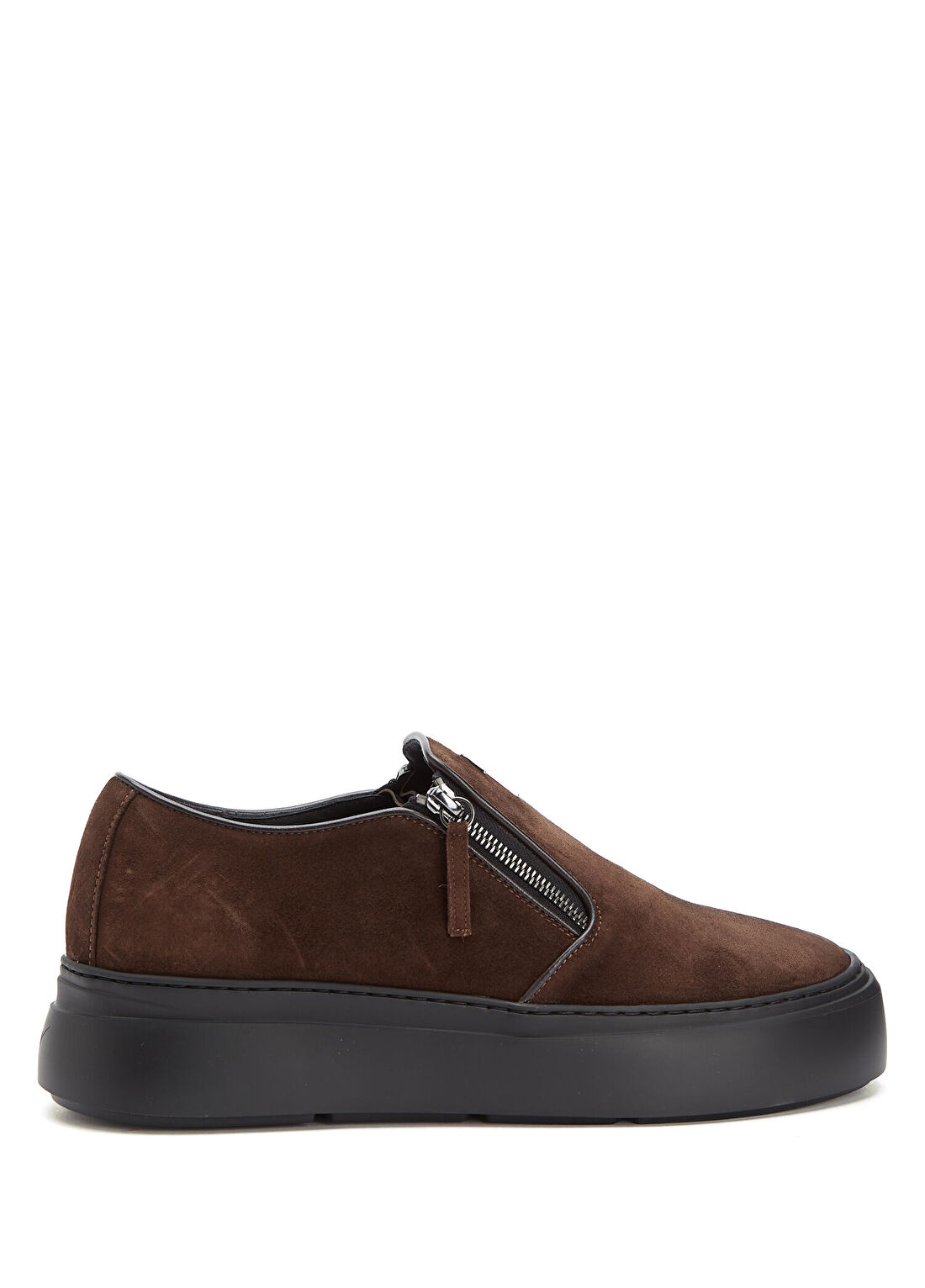 Giuseppe Zanotti Mike Koyu Kahverengi Erkek Süet Loafer