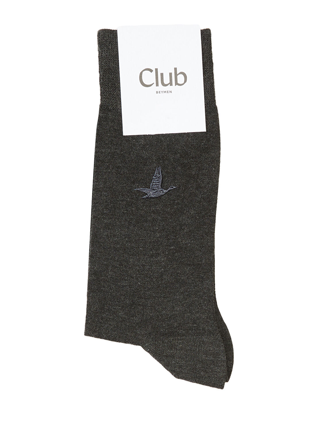 Beymen Club Antrasit Logo Nakışlı Erkek Bambu Çorap