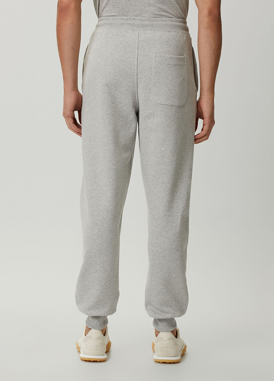 Ami Paris Gri Beli Kordonlu Jogger Eşofman Altı görsel 3
