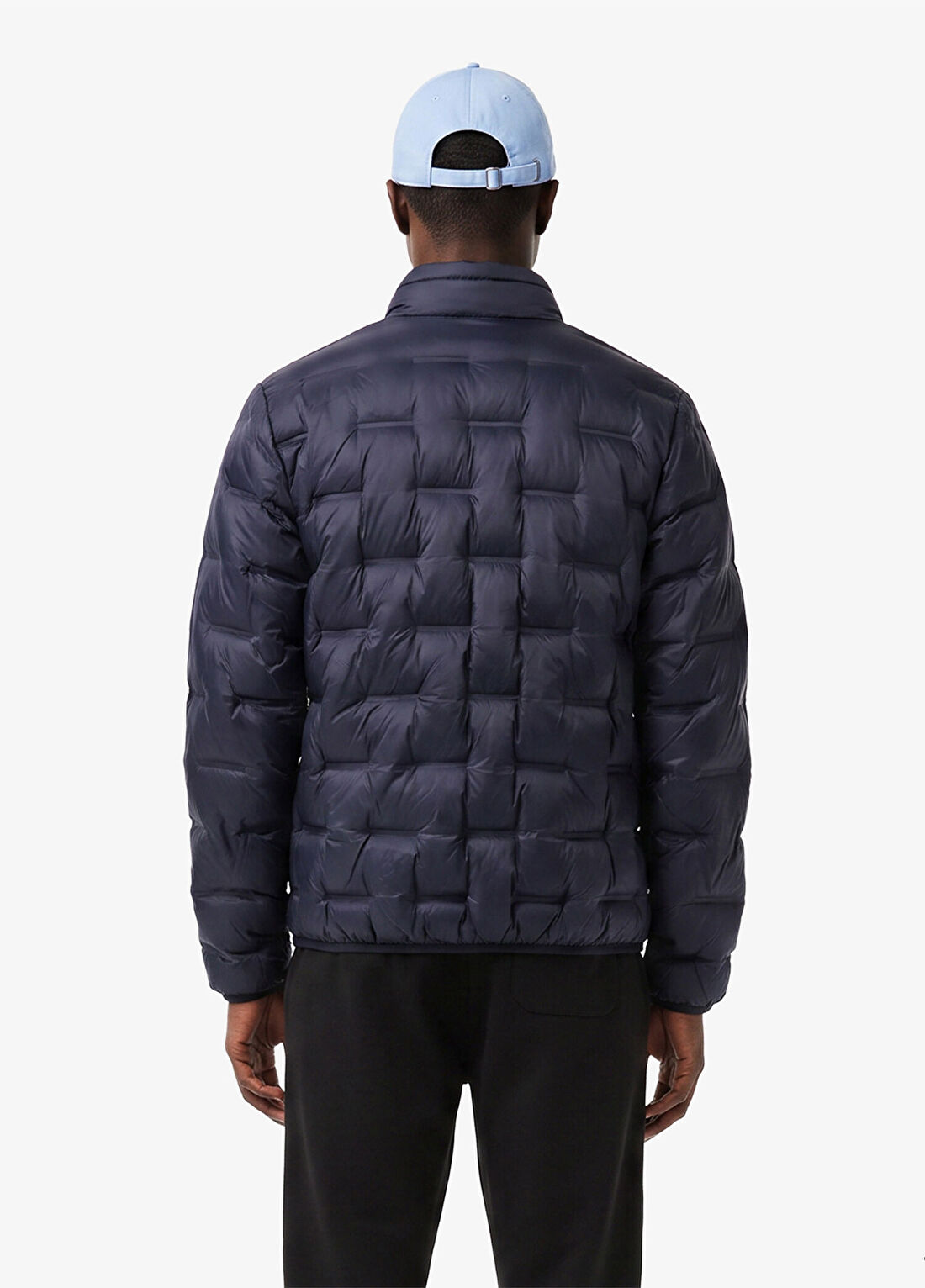 Lacoste Lacivert Regular Fit Dik Yaka Erkek Kapitone Mont görsel 3