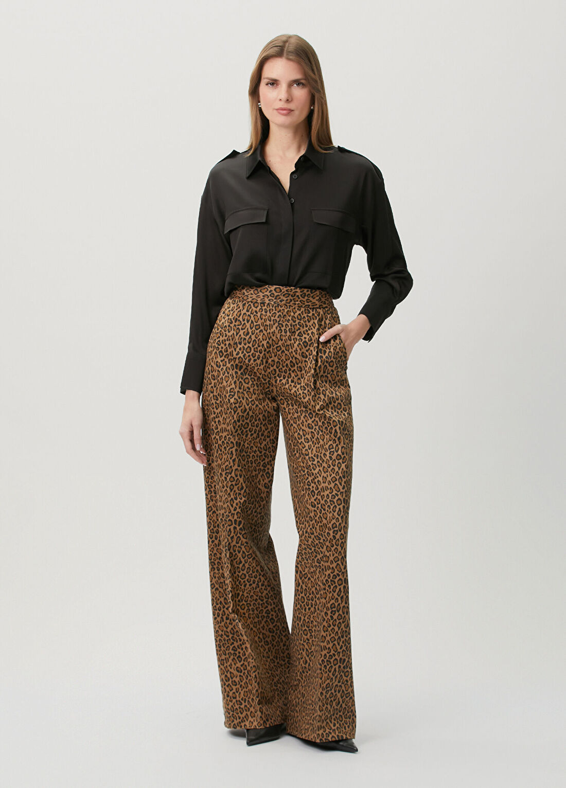 Sa Su Phi Bogart Leopar Desenli Pantolon