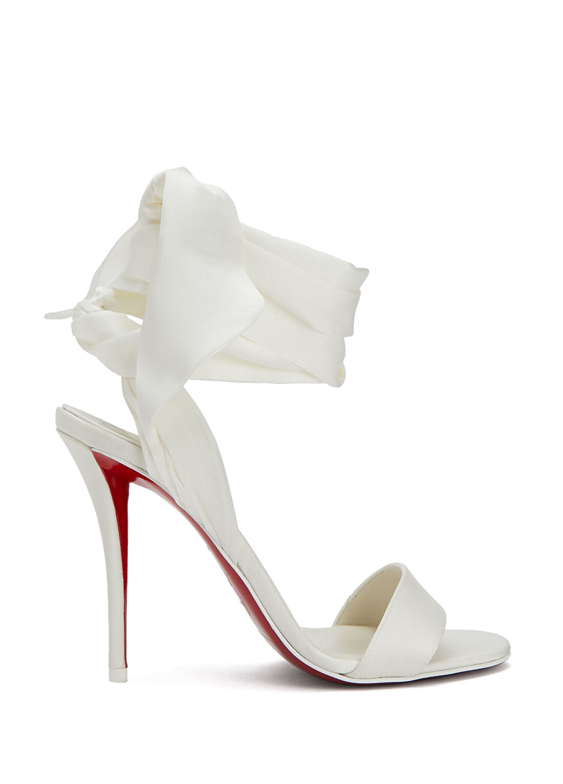 Christian Louboutin Miss Beyaz Kadın İpek Sandalet