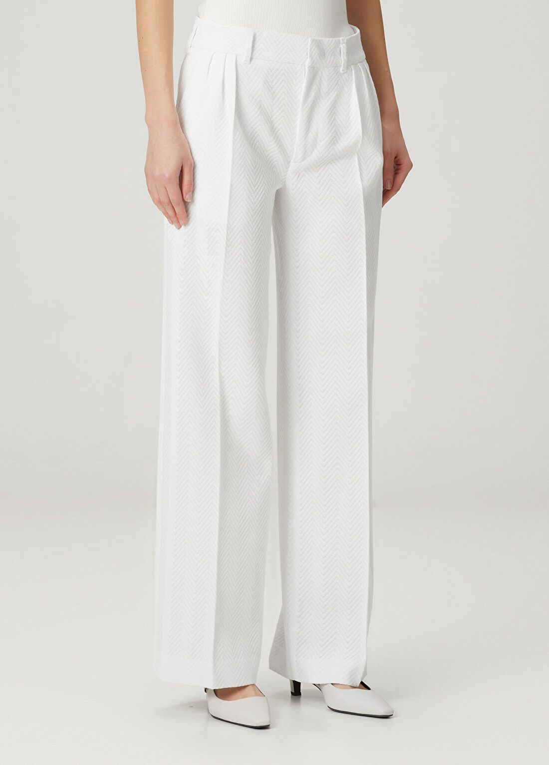 Missoni Beyaz Desenli Pantolon görsel 4