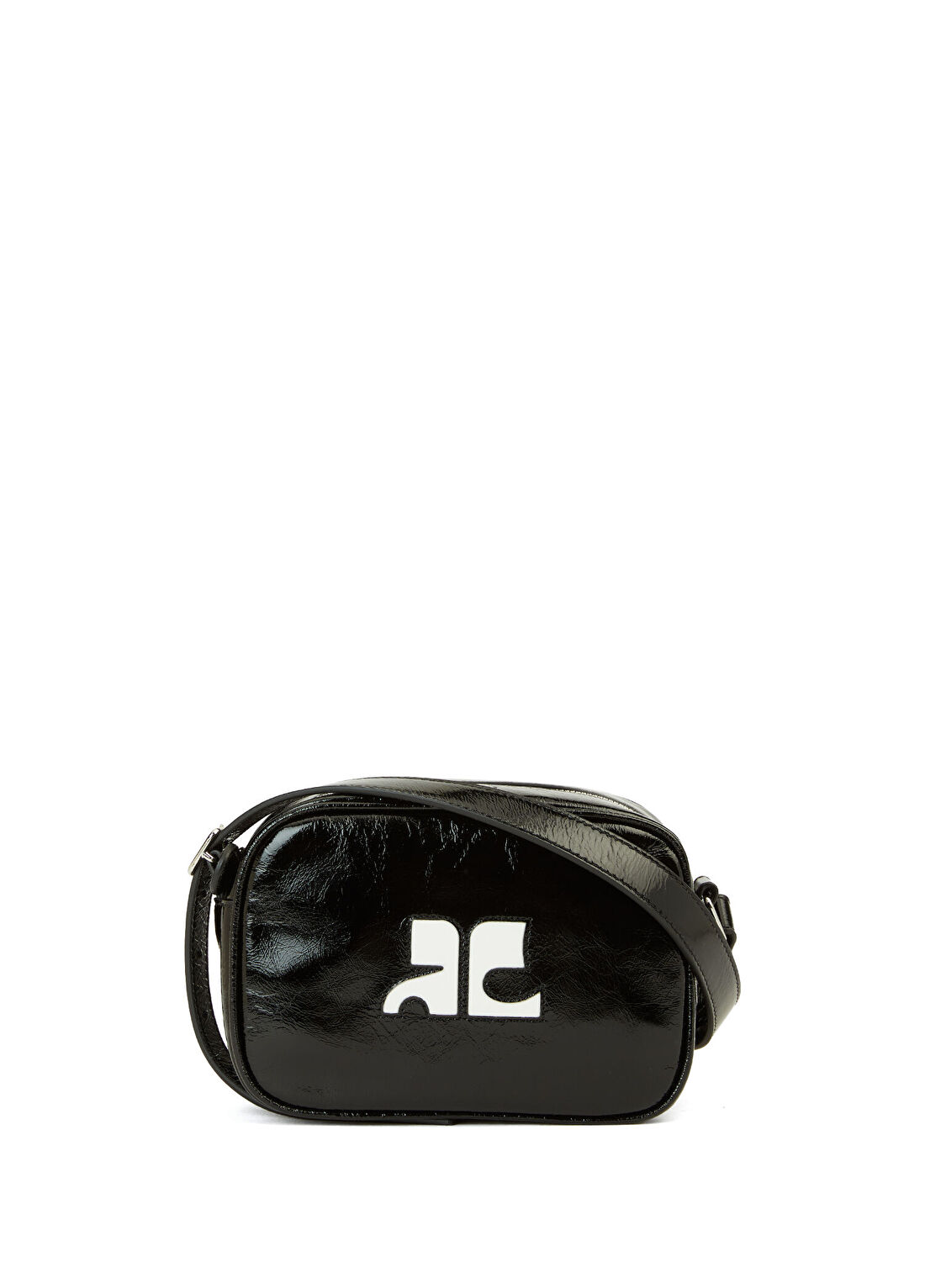 Courreges Reedition Naplack Camera Siyah Kadın Deri Çanta