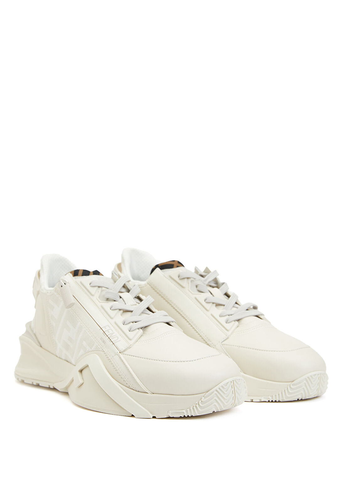 Fendi Flow Beyaz Erkek Deri Sneaker görsel 2