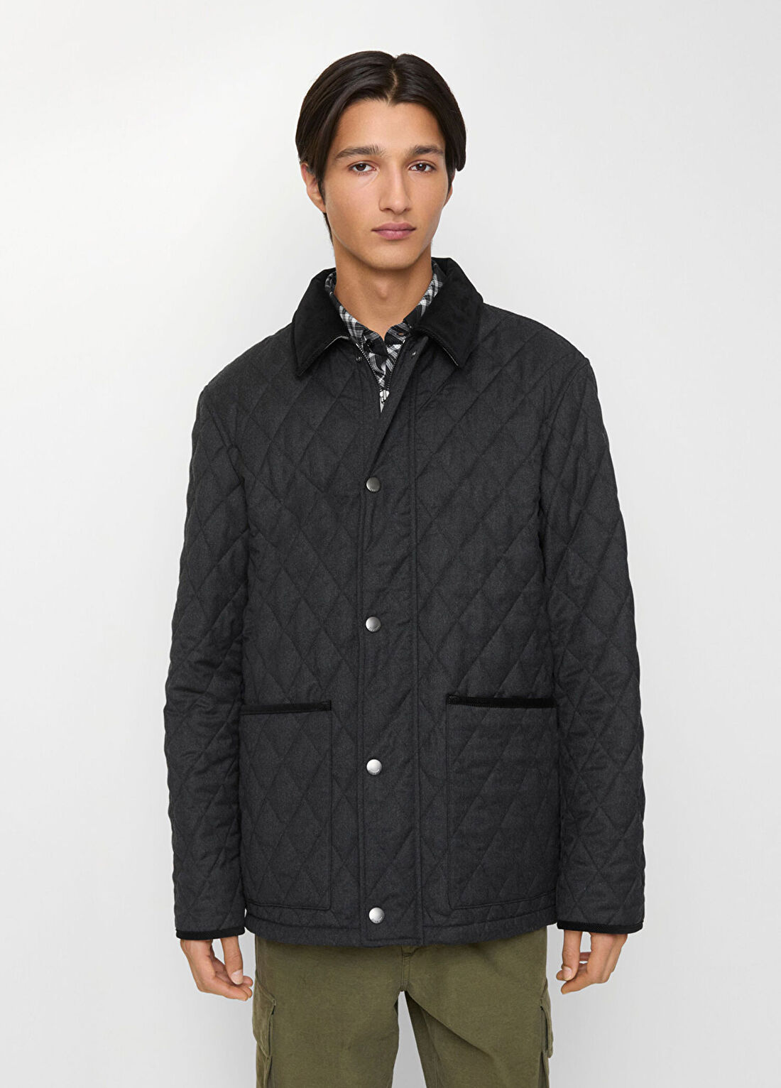 Burberry Quilted Nylon Barn Siyah Erkek Mont görsel 3