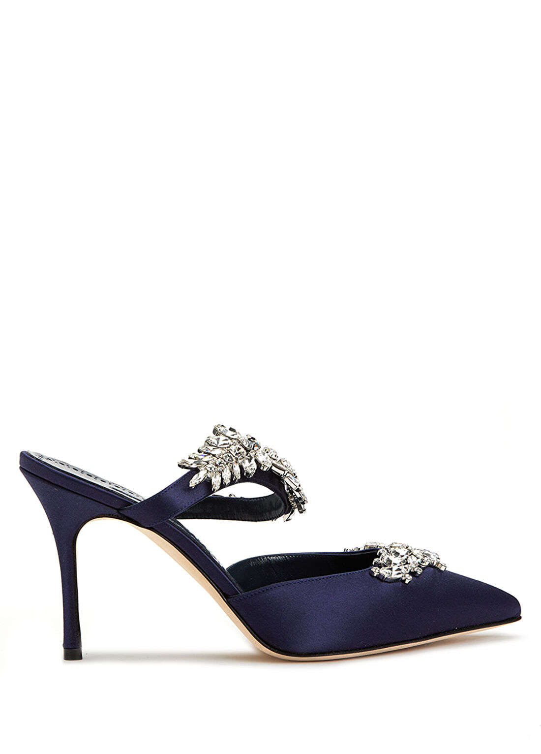Manolo Blahnik Lurum Siyah Topuklu Gece Ayakkabısı