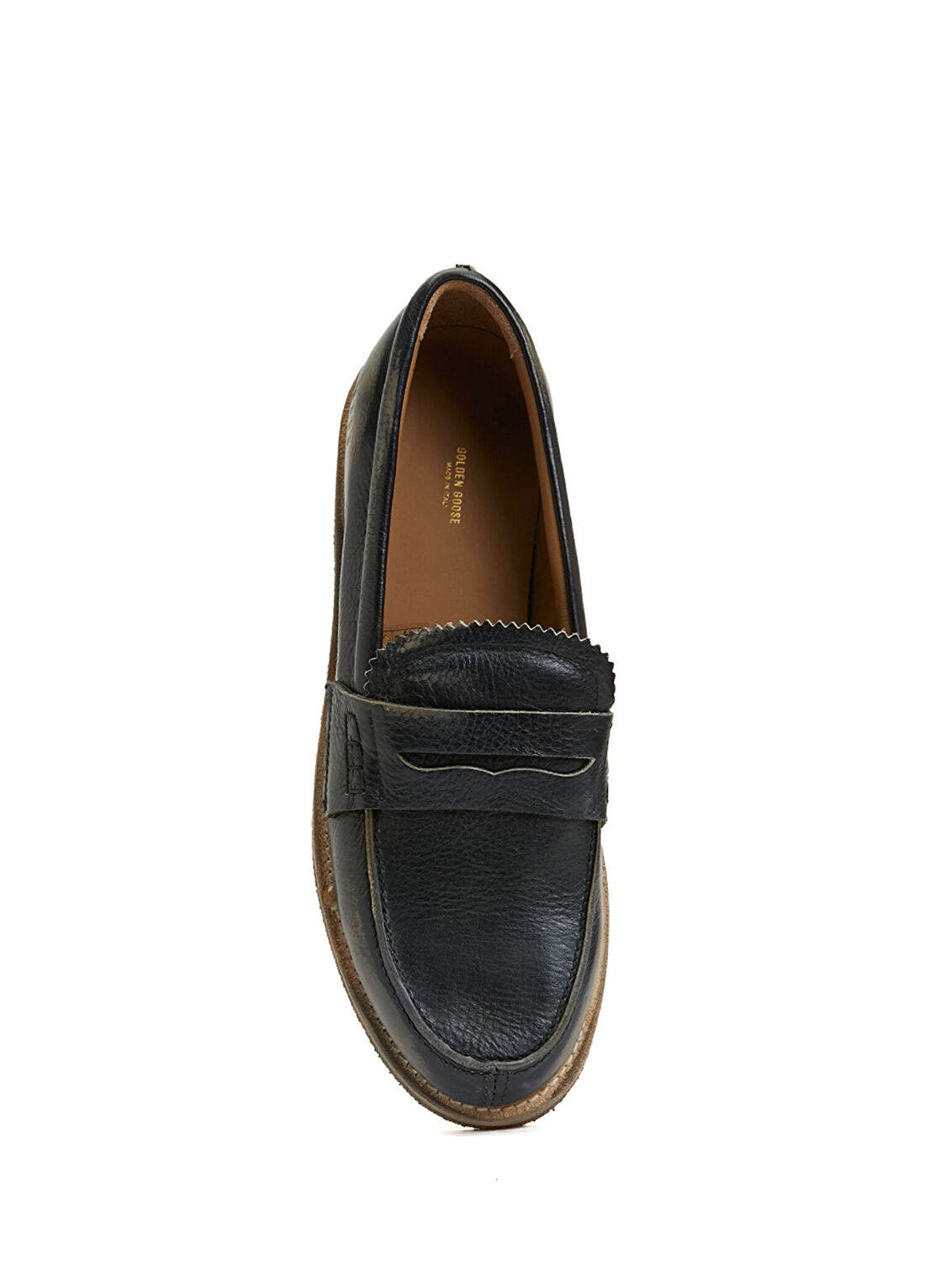 Golden Goose Jerry Logo Detaylı Erkek Deri Loafer görsel 4