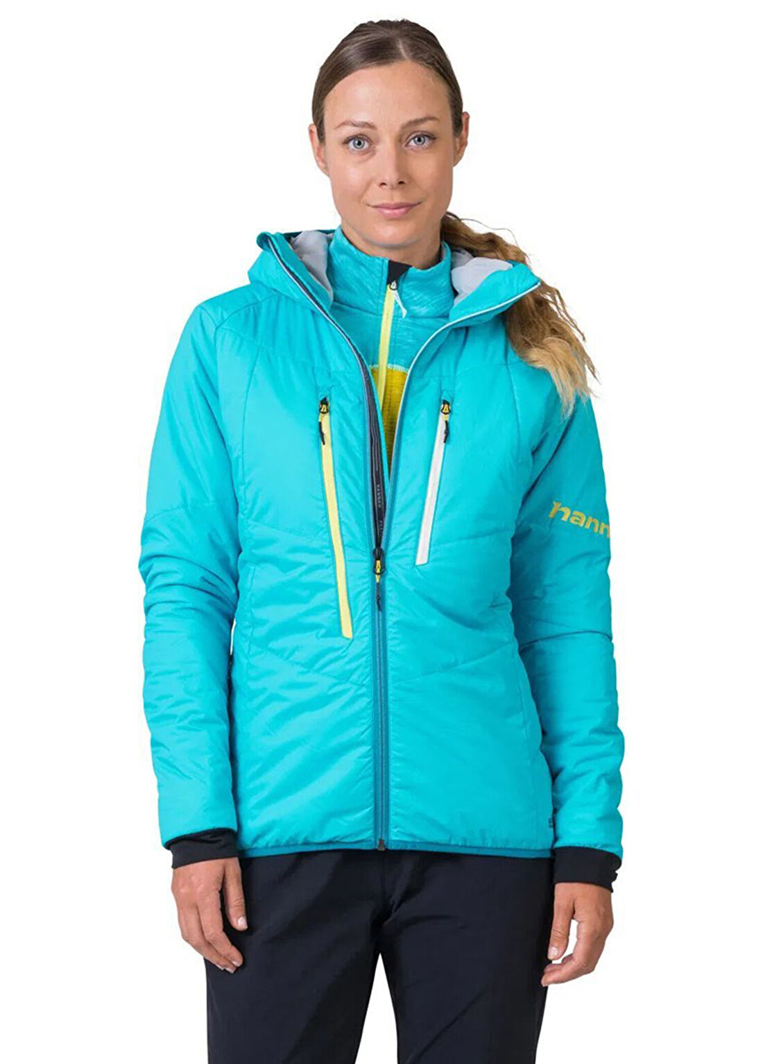 Hannah Gabby Hoody Stone Blue Kapüşonlu Kadın Outdoor Ceket görsel 4