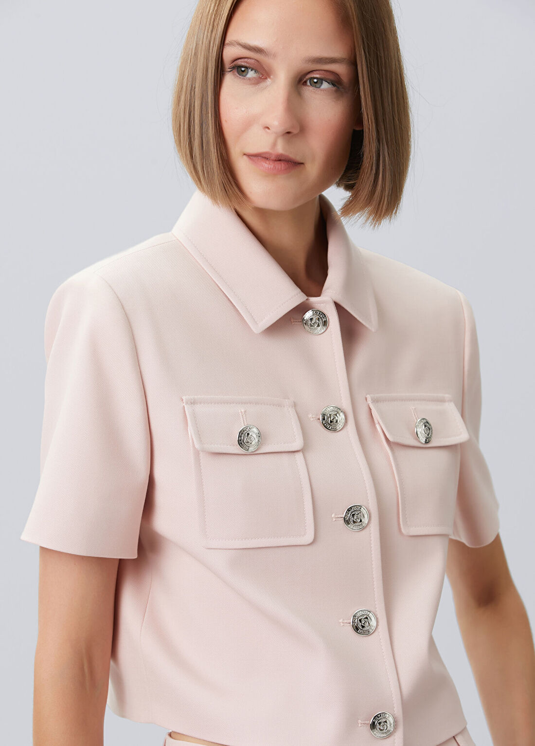 Beymen Collection Pembe Kısa Kol Yün Ceket görsel 2