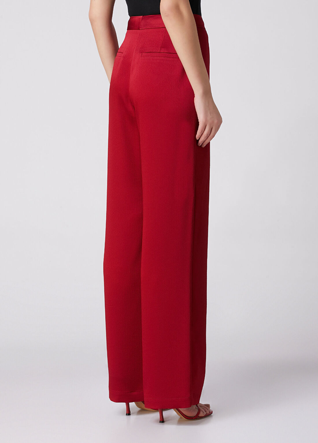 Beymen Collection Vişne Gofreli Pantolon görsel 4