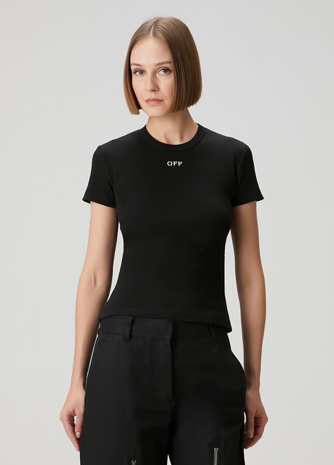 Off-White Off Stamp Siyah T-shirt görsel 3